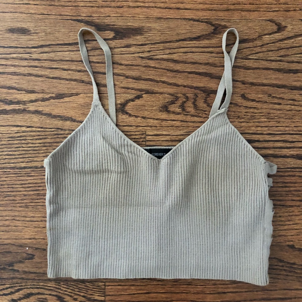 Tan crop top
